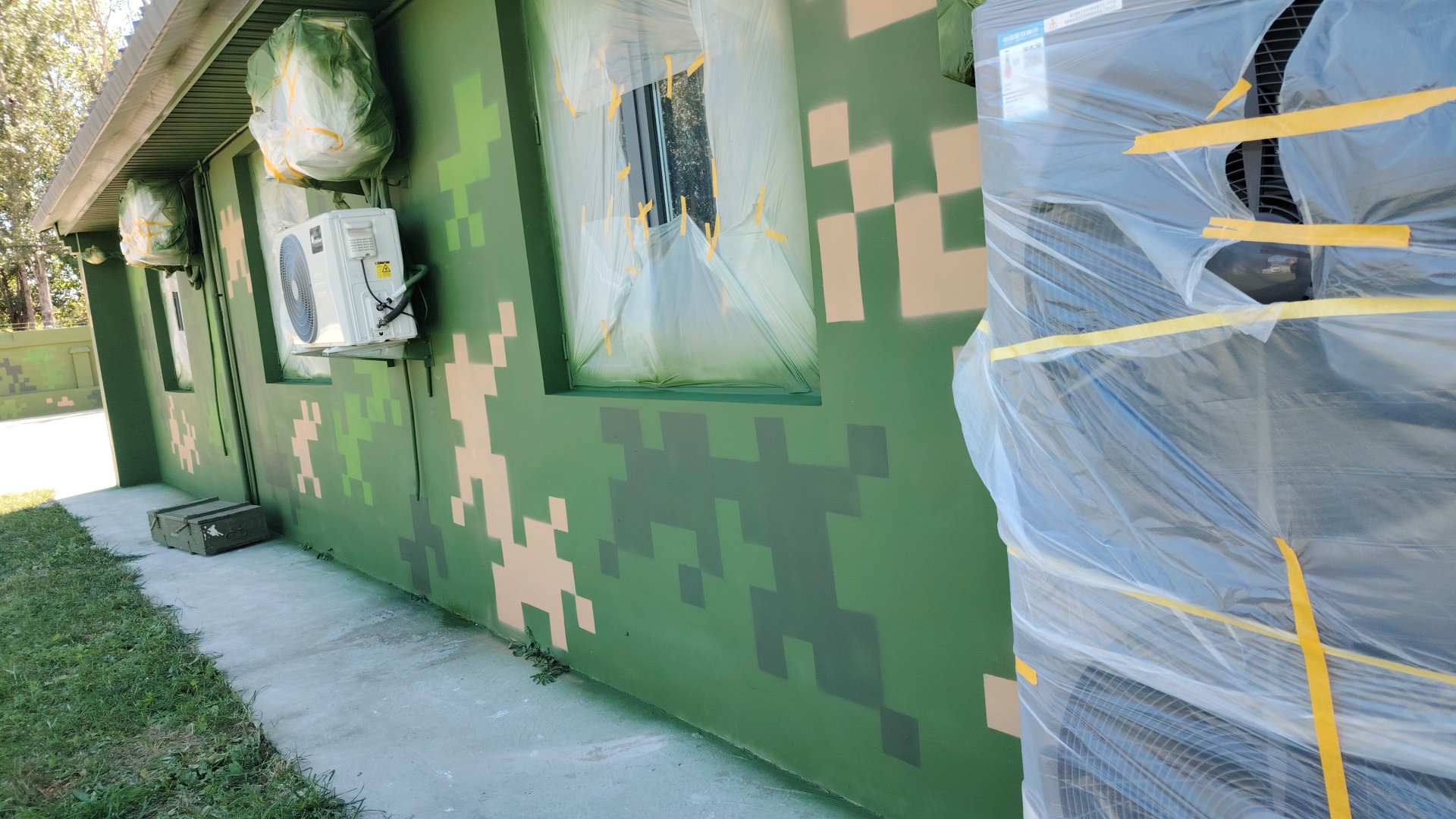 五指山外墙迷彩漆施工多少钱 伪装迷彩漆  