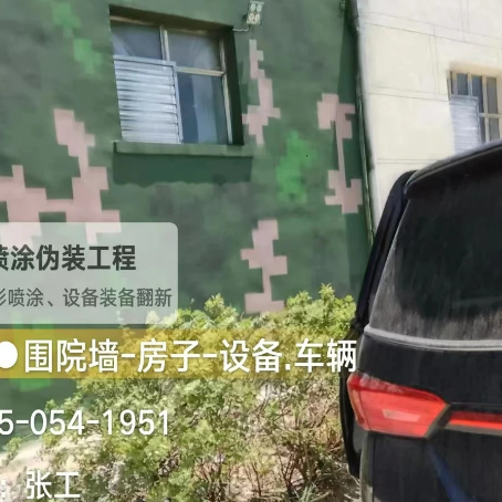 五指山数码迷彩漆施工